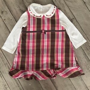 Gymboree Plaid Dress Bodysuit Bundle